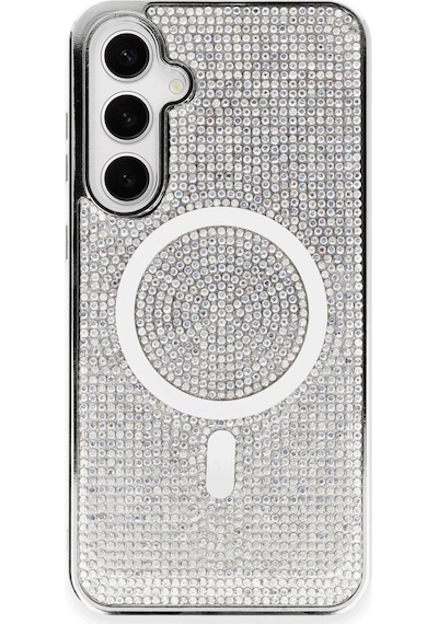 Cosmotex Newface Samsung Galaxy Uyumlu  S23 Kılıf Diamond Magsafe Kapak - Rainbow