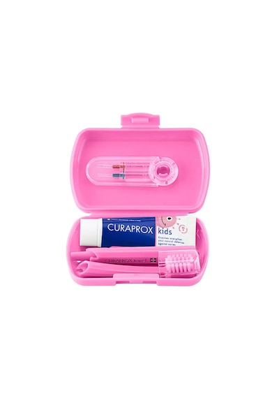 Curaprox Çocuk Seyahat Seti Pembe
