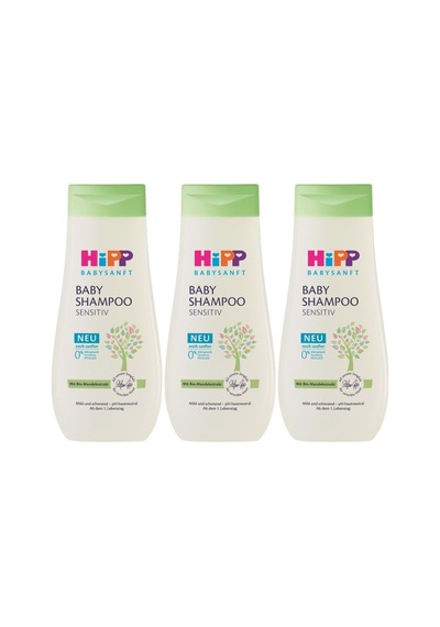 Hipp Babysanft Bebek Şampuanı Baby Shanmpoo Sensıtıv 200 Mml 3'lü Set
