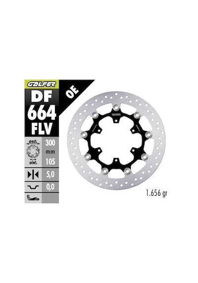 Bmw F 700 Gs Ön Fren Diski 300 Mm 2011-2017 Galfer Yuvarlak Hareketli Disk Çelik Gövde