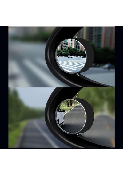 Livx Full Vision Kör Nokta Aynası 360 Derece Ayarlanabilir Çerçevesiz Gerçek Cam Ultra İnce 2 Adet Kna-01