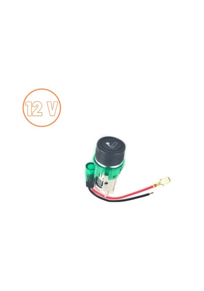 Yeşil Işıklı Çakmak 12v