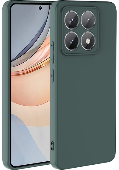Xiaomi 14t Pro Uyumlu Kılıf Zore Mara Lansman Kapak-koyu Yeşil