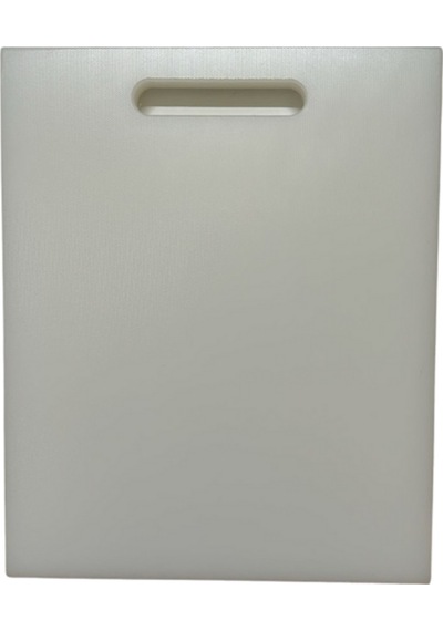 Türkay 32.5x26.5x1 Cm Saplı Polietilen Kesme Tahtası Kesim Levhası Naturel/beyaz 1138