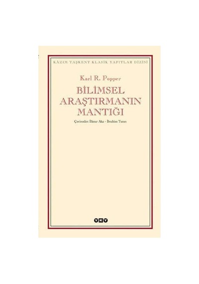 Bilimsel Araştırmanın Mantığı: Kazım Taşkent Klasik Yapıtlar Dizisi Sku: Zeusstk7463c0bcff