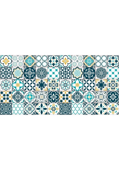 Yer Kaplama Zemin Kaplama Folyosu 65x130 Cm Spanish Retro Tile Color