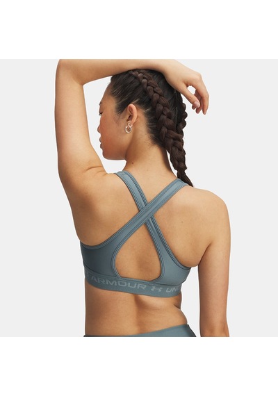 Under Armour Crossback Mid Bra Kadın Bustiyer 1361034-587 Mavi