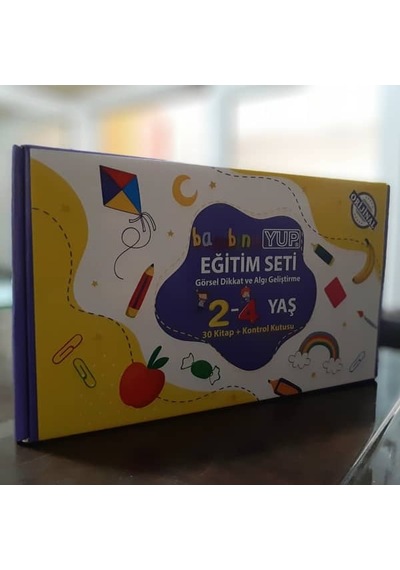 Bambinoyup 2 - 4 Yaş Dikkat Geliştirme Seti 30 Kitap 1kontrol Kutu