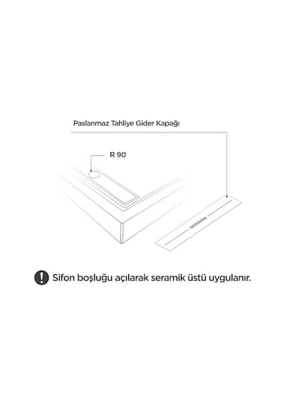 Shower 75x150 Drop Dikdörtgen Monoblok Duş Teknesi H:8 Cm