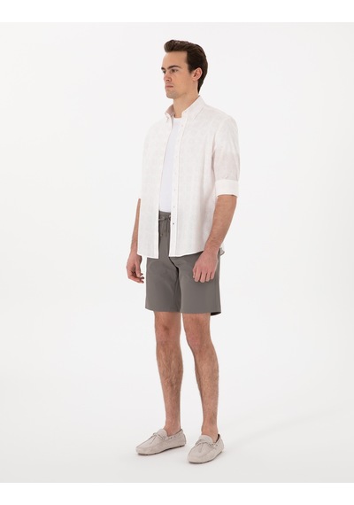 Pierre Cardin Erkek Vizon Şort / Bermuda 50305901-vr052 Vizon