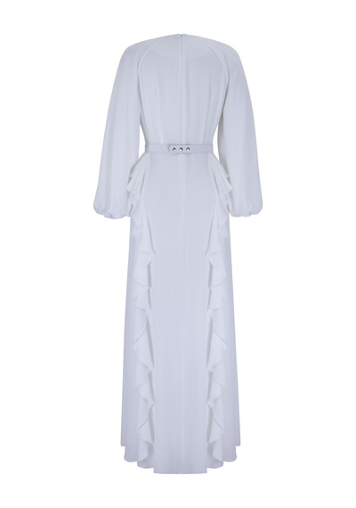 Senna Petunıa Dress Ekru Ekru
