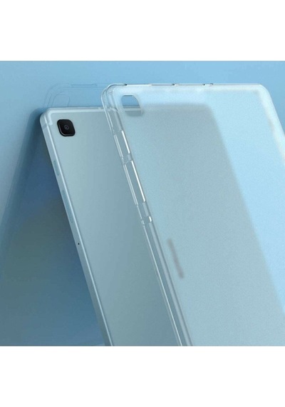 Samsung Galaxy Tab A7 Lite T220 - T225 Uyumlu Şeffaf Transparan Yumuşak Silikon Tablet Kılıfı Kılıf