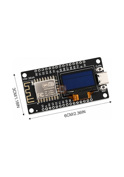Nodemcu Esp8266 0.96 İnç Oled Wifi Geliştirme Modülü Type-c
