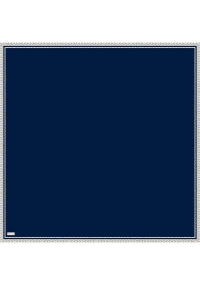 Belli Twill İpek Eşarp - 4009-12 Lacivert - Lacivert