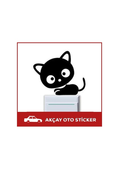 Kedi Sticker Cat Sticker Kedi Duvar Sticker Oto Sticker
