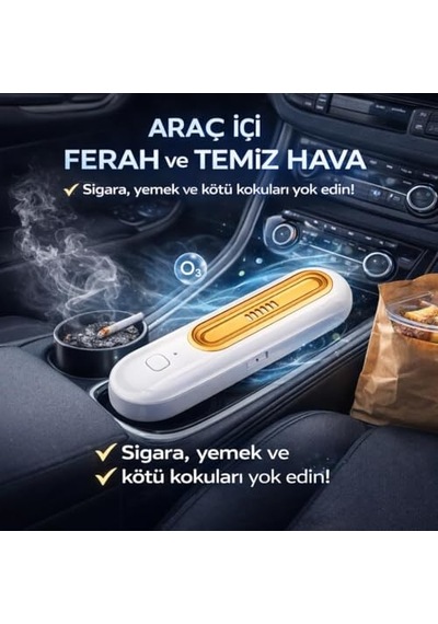 Şarjlı Ozonlu Buzdolabı Koku Giderici Sterilizasyon Koku Giderici Araç, Ayakkabılık Banyo İçin Kötü Koku Giderici