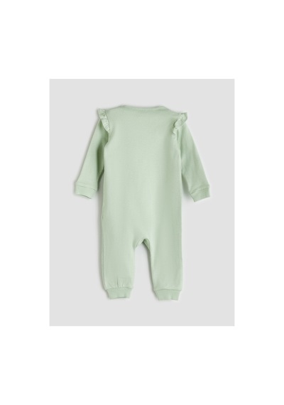 Alıta Cıty Farkıyla Lcw Baby Ekru Oval Yaka Çiçekli Kız Bebek Tulum 2'li - 940159377