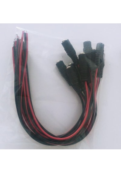 10 Adet 12V Dc Dişi Besleme Kamera Kablosu Dc Power Adaptör Jak C
