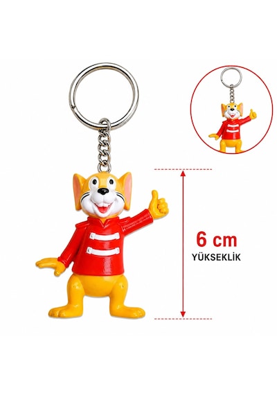 Sevimli Fare Figürlü Anahtarlık 6 Cm 5668