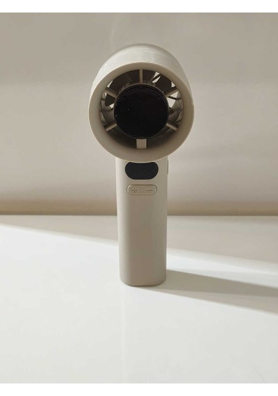 120 Kademe Dijital Ekranlı Mini Masaüstü Fan Usb Şarjlı Taşınabilir El Fanı