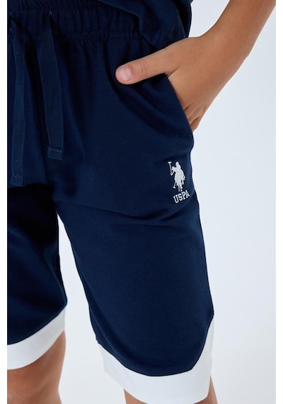 U.S. Polo Assn. Erkek Çocuk 2 Li Bermuda T-şhirt Takım Lacivert-2297 Lacivert