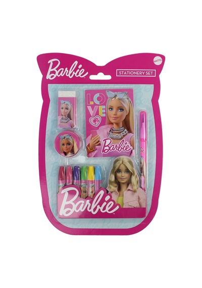 Barbie Okul Kırtasiye Seti Pastel Boya, Defter, Kalem, Silgi Ve Kalemtıraş - 9077899787900