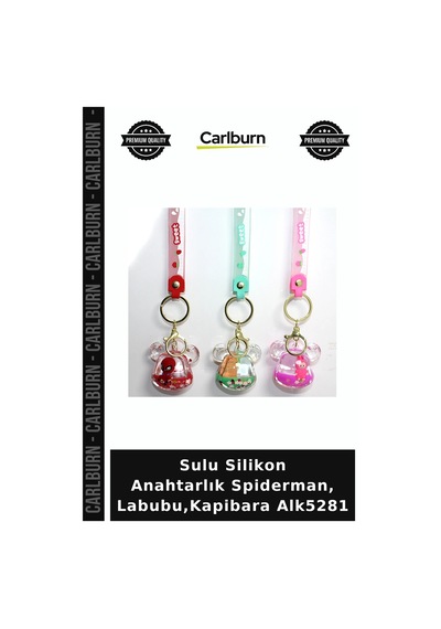 Özel Üretim Sulu Silikon Anahtarlık Spiderman, Labubu,kapibara Alk5281