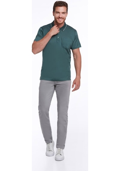 Hatemoğlu Yeşil Regular Fit %100 Pamuk Basic Polo Yaka Tişört-Yeşil Hatemoğlu Yeşil Regular Fit %100 Pamuk Basic Polo Yaka Tişört-Yeşil