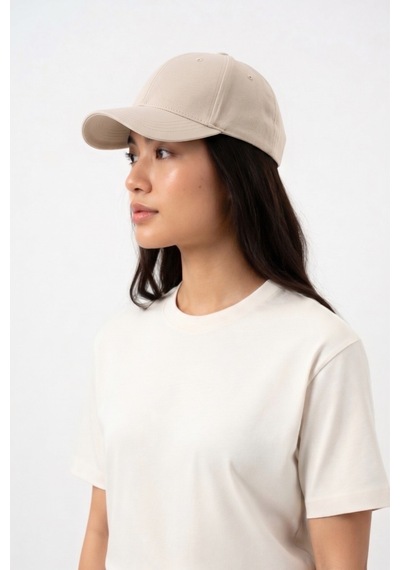Mollycrush Geniş Kalıp Kep Şapka Krem Unisex 59-63 Cm Xl Arkası Metal Tokalı Krem