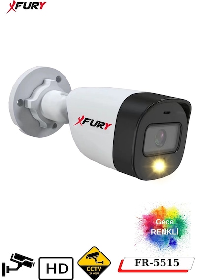 Fury 16 Kameralı 5mp Lens 2 Mp Görüntü Gece Renkli Full Hd Ultra Led Akıllı Güvenlik Kamerası Seti 1 Tb