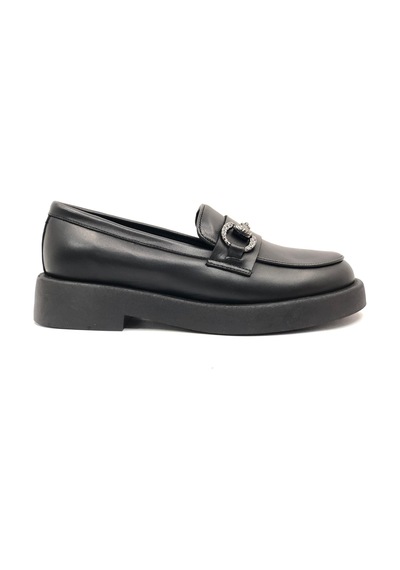 Greyder 72133 Zn Urban Deri Comfort Casual Oxford Kadın Ayakkabı Siyah