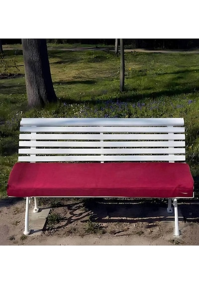 Iç Ve Dış Mekan Bank Minderi Güneş Dayanımlı Uzun Koltuk Minderi 100 X 45 X 8 Cm Bordo