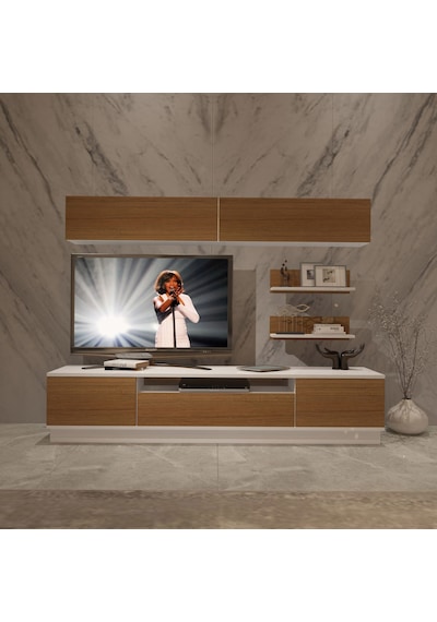 Decoraktiv Trendstyle 5s Mdf Tv Ünitesi Tv Sehpası Beyaz - Ceviz