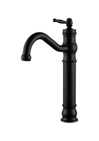 Retro Siyah Çanak Lavabo Bataryası Siyah