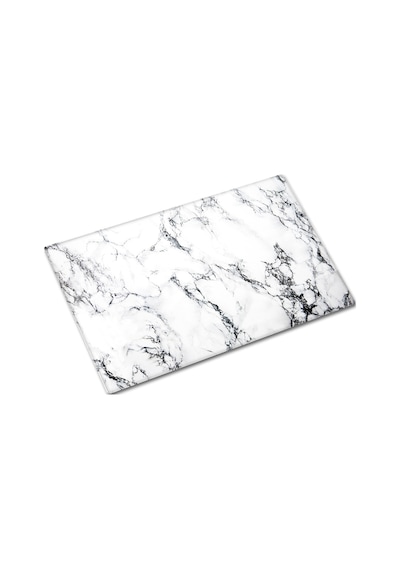 Decorita Beyaz Mermer Görünümlü Cam Kesme Tahtası 20 x 30 CM