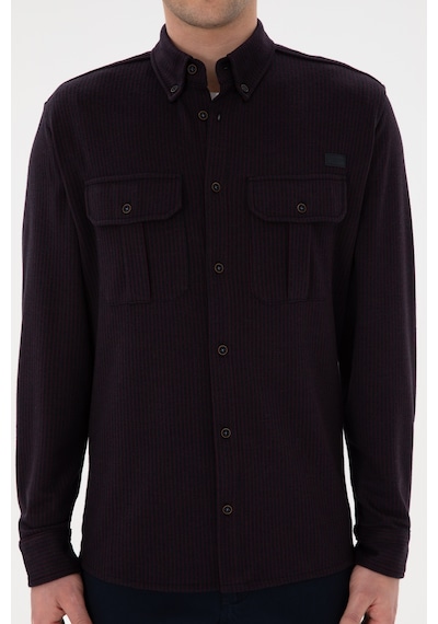 U.s. Polo Assn. Erkek Bordo Gömlek Örme 50290770-vr014 Bordo