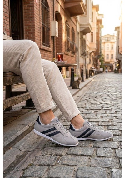 M.p 261 6576 Rahat Esnek Sneaker Erkek Ayakkabı Gri