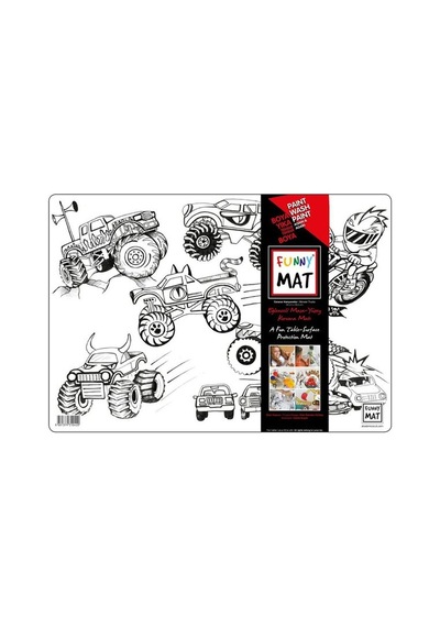 Akademi Çocuk Funny Mat Canavar Kamyonetler 33.5X48Cm