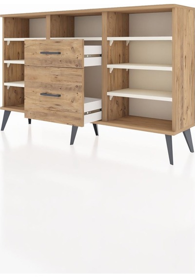 Arges Konsol 7 Raflı 2 Çekmeceli 132x30x83 Çam-aytaşı/çam Aytaşı/çam Arges Konsol 7 Raflı 2 Çekmeceli 132x30x83 Çam-aytaşı/çam Aytaşı/çam