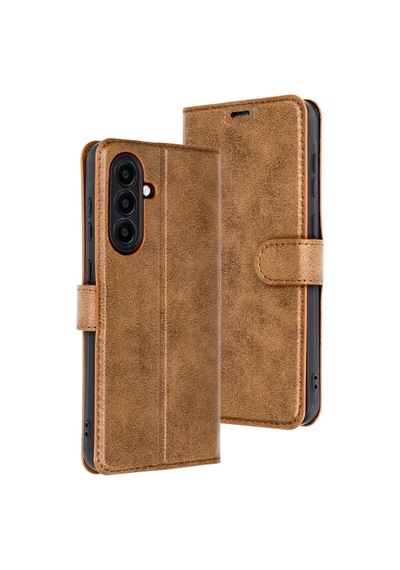 Newface Samsung Galaxy A16 5g Kılıf Trend S Plus Kapaklı Kılıf - Taba
