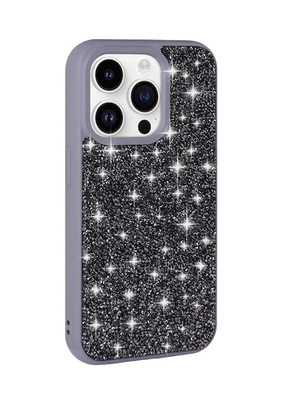 Nihcase Apple Uyumlu iPhone 14 Pro Max Kılıf Parlak Taşlı Tasarım Pırlanta Kapak