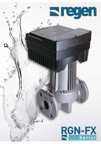 Regen Rgn 40 Fx 345 Watt Frekans Konvertörlü Sirkülasyon Pompası Dn 40 14 M3 Debi - 10 Mss Basınç