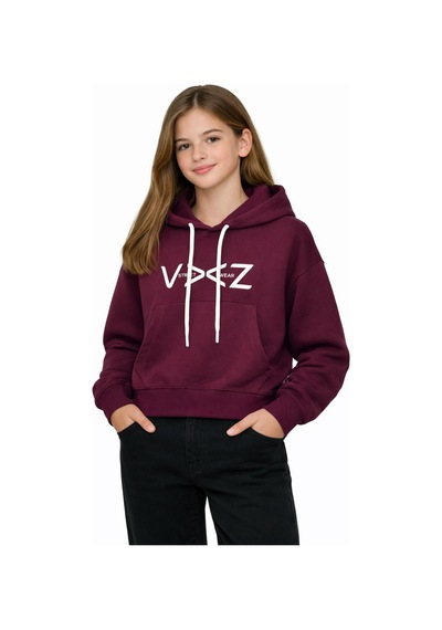 Kız Çocuk Kapüşonlu Sweatshirt Bgl-st05274 MÜRDÜM