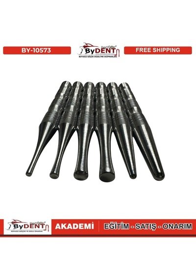Pdr Boyasız Göçük Düzeltme Özel Tasarım Metal Damar Kırma 6 Lı Set