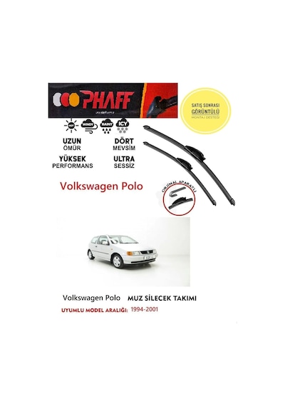 Volkswagen Polo Muz Silecek Takımı 1997 Model Araca Özel Aparat
