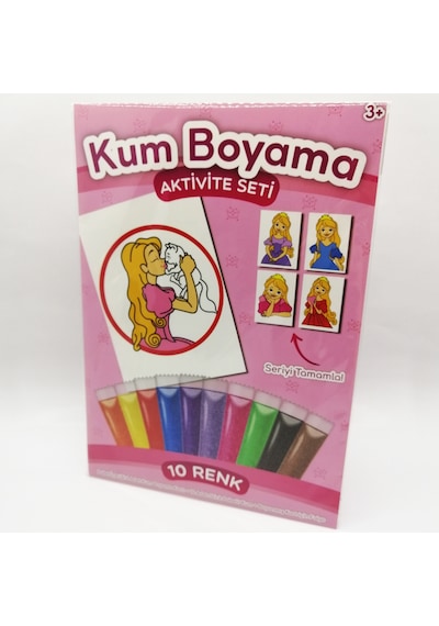 Kedili Prenses Kum Boyama Aktivite Seti