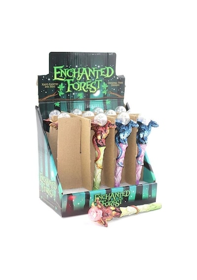 Dragonlu Polyester Işıklı Tükenmez Kalem Alk2437 Ahşap