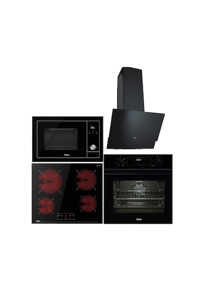 Teka HAK 625 BK - TBC 64010 - ATV 60 BK Siyah Ankastre Set