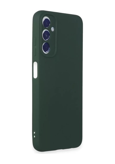 Newface Samsung Galaxy UyumluA05s Kılıf First Silikon - Koyu Yeşil