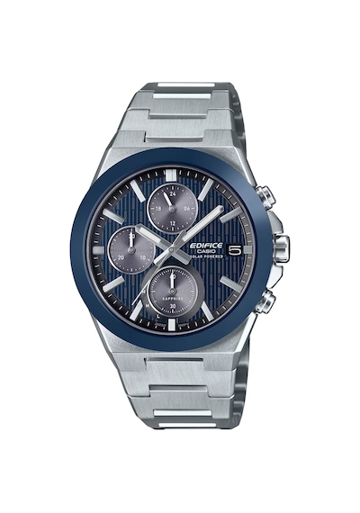 Casio Efs-s650d-2adf Güneş li Kronograf Erkek Kol Saati Metalik Gri